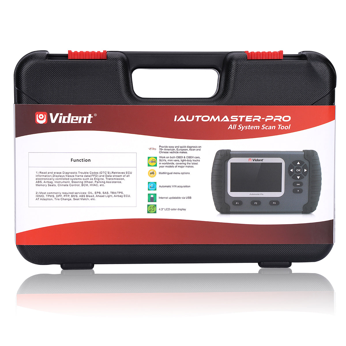 Vident iAutomaster Pro Professionelles Kfz Diagnosegerät  Kostenlose Updates