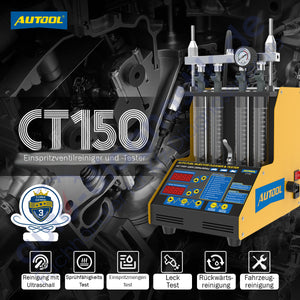 Autool CT150 vehicle petrol injector tester and cleaning machine