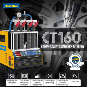 Autool CT160 Original Car Diesel Injector Tester &amp; Heated Cleaner