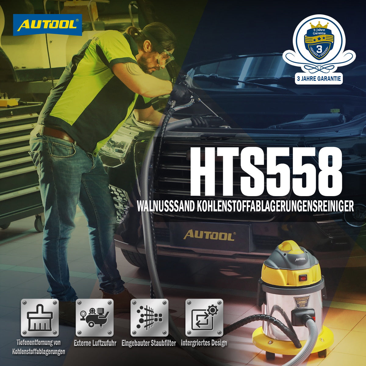 Autool HTS558 Engine Carbon Deposit Cleaner