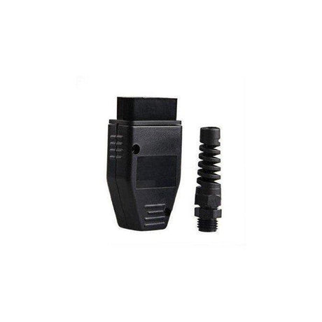 OBD2 Steckergehäuse 16 Pin in Schwarz mit Kabelverschraubung zum Selbstkonfektionieren